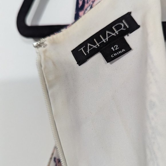 Tahari Pink & Purple Full Length Gown s:12 - Picture 6 of 12